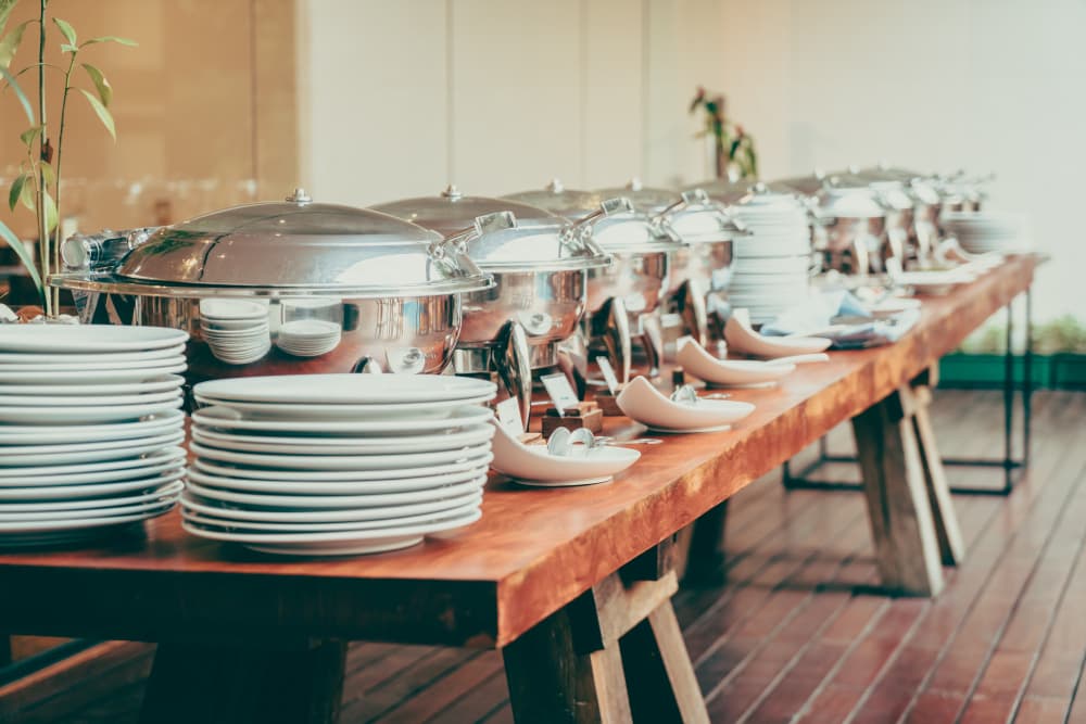 Event catering setup